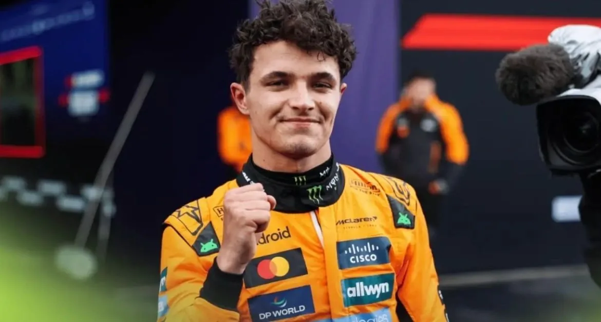 Norris Shines in Rainy Australia