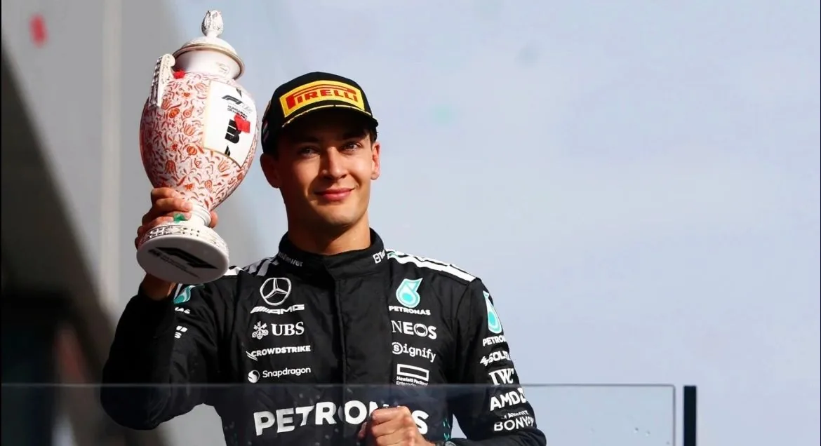 Russell:Back on the podium!