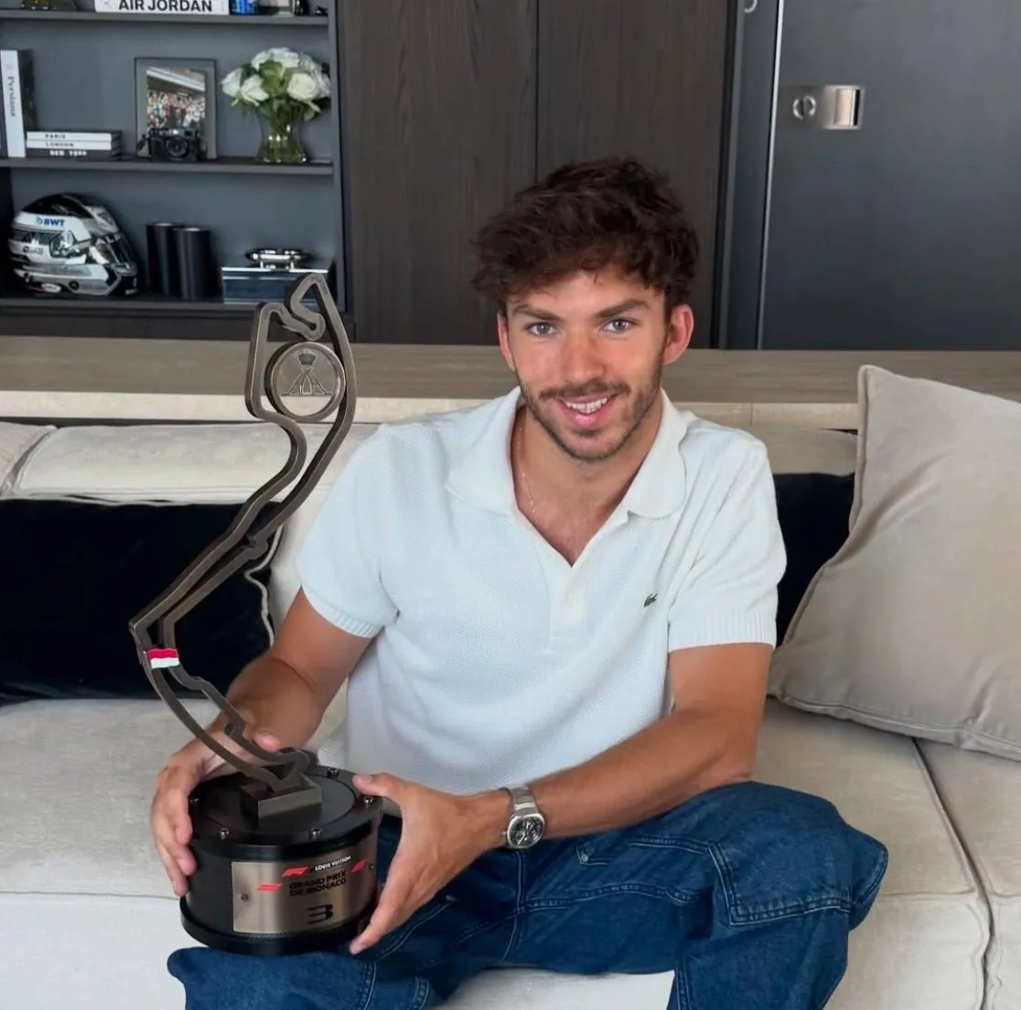 Gasly Finally Receives Monaco Grand Prix Podium Trophy