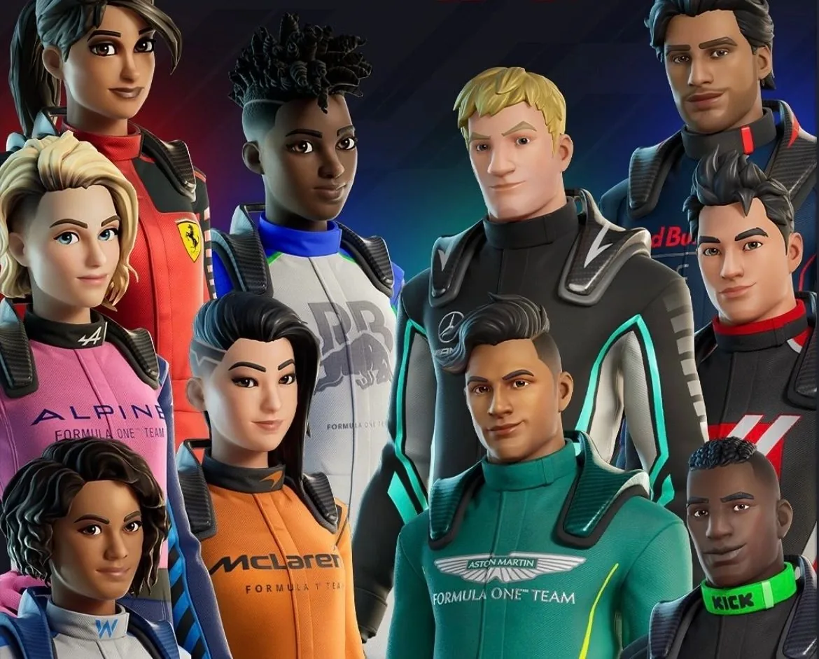 F1 Joins the Fortnite Grid