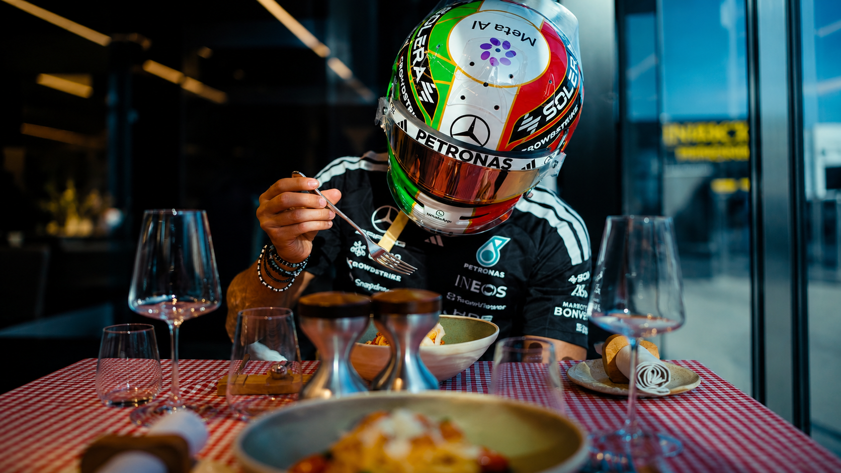 Kimi Antonelli Unveils Valentino Rossi Tribute Helmet at Monza