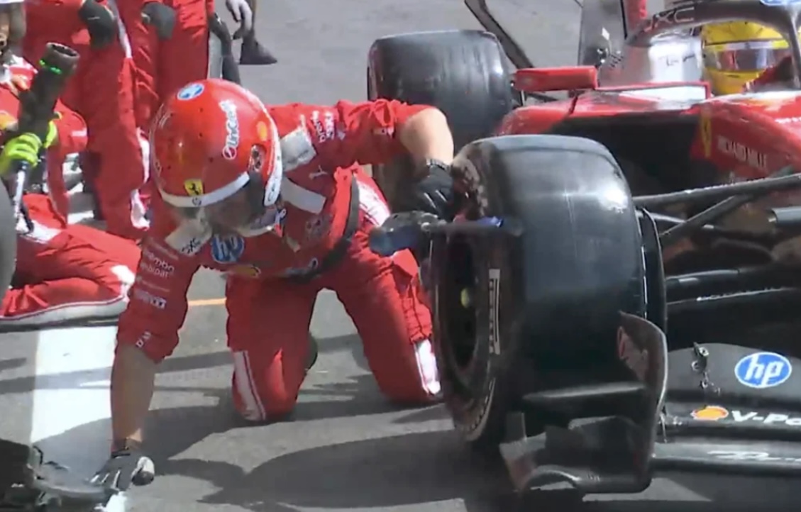 Lewis Hamilton Pit Stop Incident Goes Viral at Belgian Grand Prix